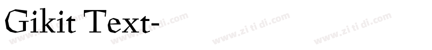 Gikit Text字体转换